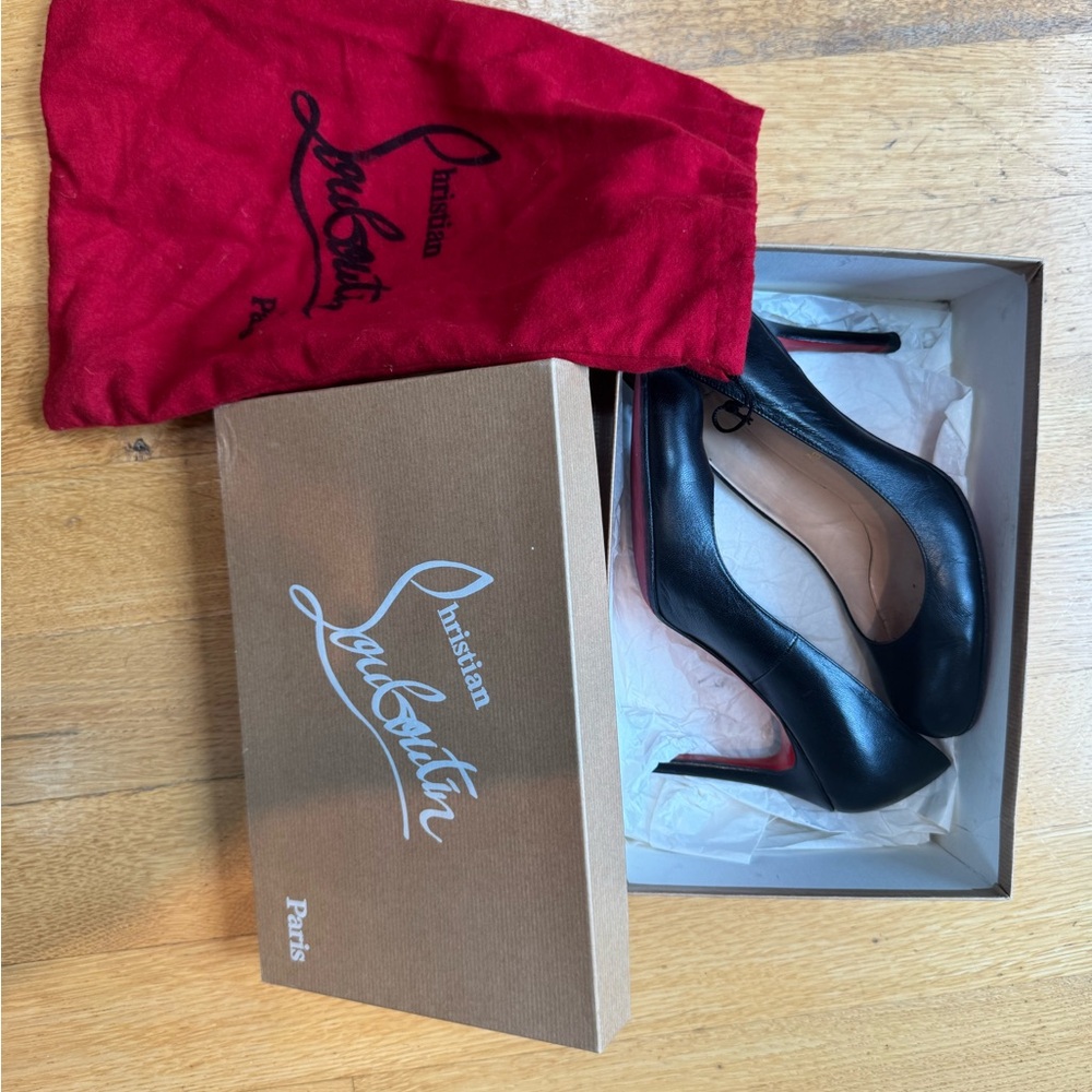 Christian Louboutin Black Heels with Red Soles